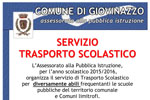 SERVIZIO TRASPORTO SCOLASTICO